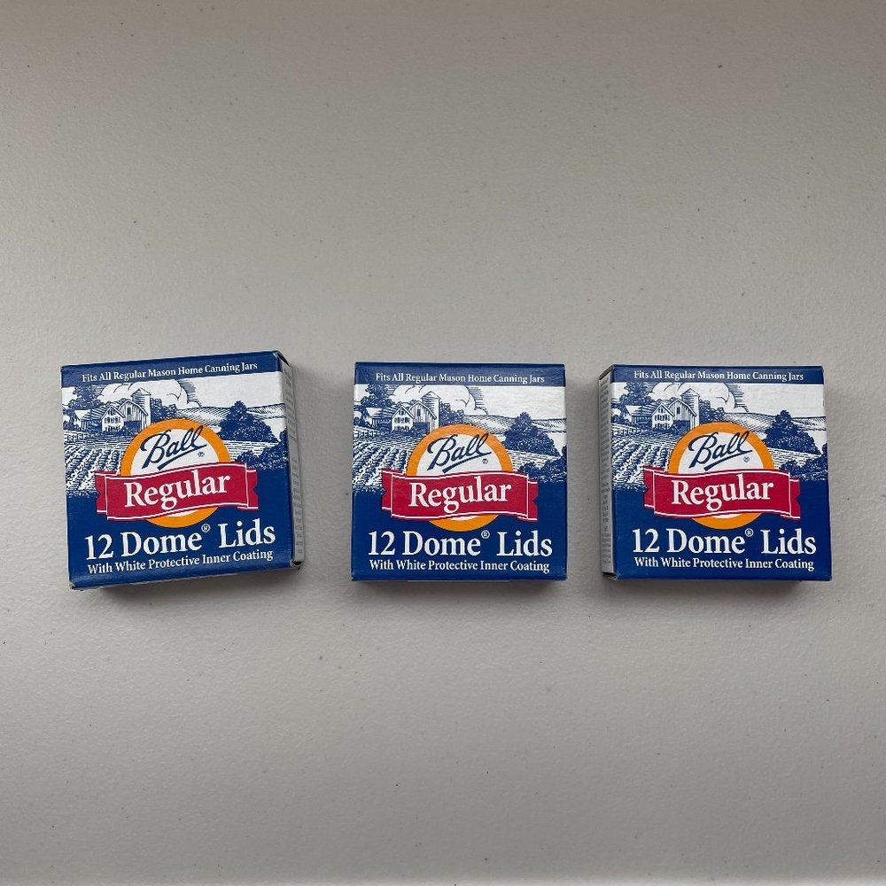Ball Regular Dome Lids Lot 3 packs